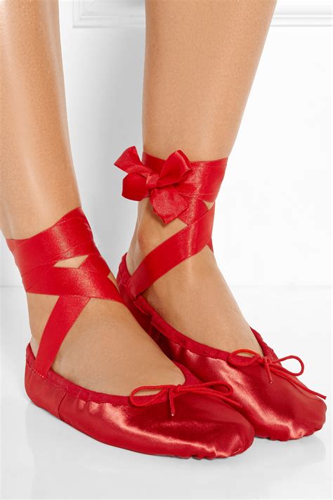 satin ballet slippers